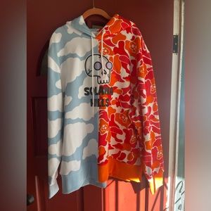 NWT Solana Hills Oversized colorful 100% cotton heavy duty hoodie. Unisex